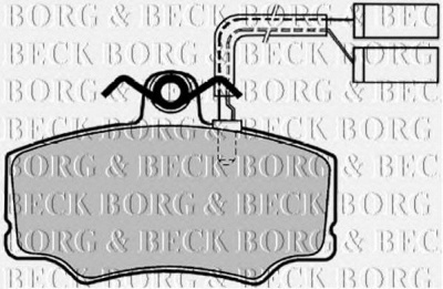 BORG & BECK bbp1139 -  Комплект тормозных колодок, дисковый тормоз